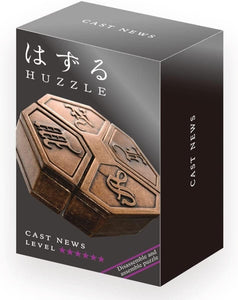 Hanayama - Brain Teasers - Huzzle - Cast News Puzzle Game - Difficulty Level 6 of 6