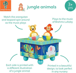 Orange Tree Toys Jungle Animals Music Box